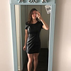 100% leather minidress